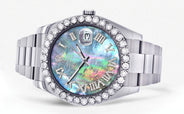 Rolex Datejust II Watch | 41 MM | Custom Abalone Mother Of Pearl Dial | Oyster Band