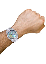 Rolex Datejust II Watch | 41 MM | Custom Abalone Mother Of Pearl Dial | Oyster Band