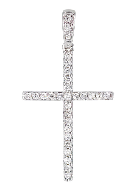 Diamond Cross Pendant | 1.10 Grams | 0.23 Carats