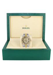 Womens Rolex Datejust Watch | 16233 | 36Mm | Diamond Gold Roman Numeral | Fluted Bezel | Jubilee Band