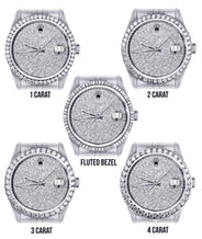 Mens Diamond Rolex Datejust Watch 16200  | 36MM | Fully Iced Out Diamond Dial | Jubilee Band