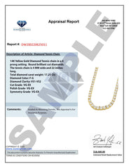 Mens Blue Diamond Gold Tennis Chain