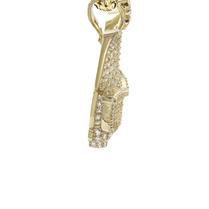 10K Yellow Gold Dog With Glasses Necklace | Appx. 15.8 Grams