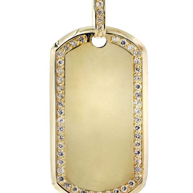 Dogtag  10K Gold Pendant | 18.4 Grams