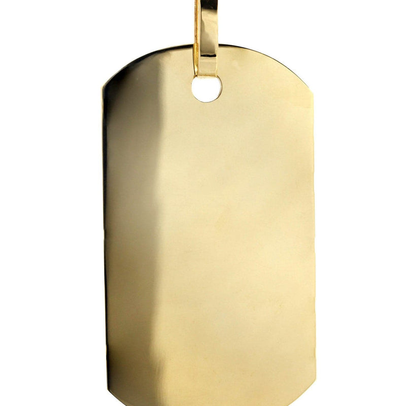 Dogtag   10K Gold Pendant | 20 Grams