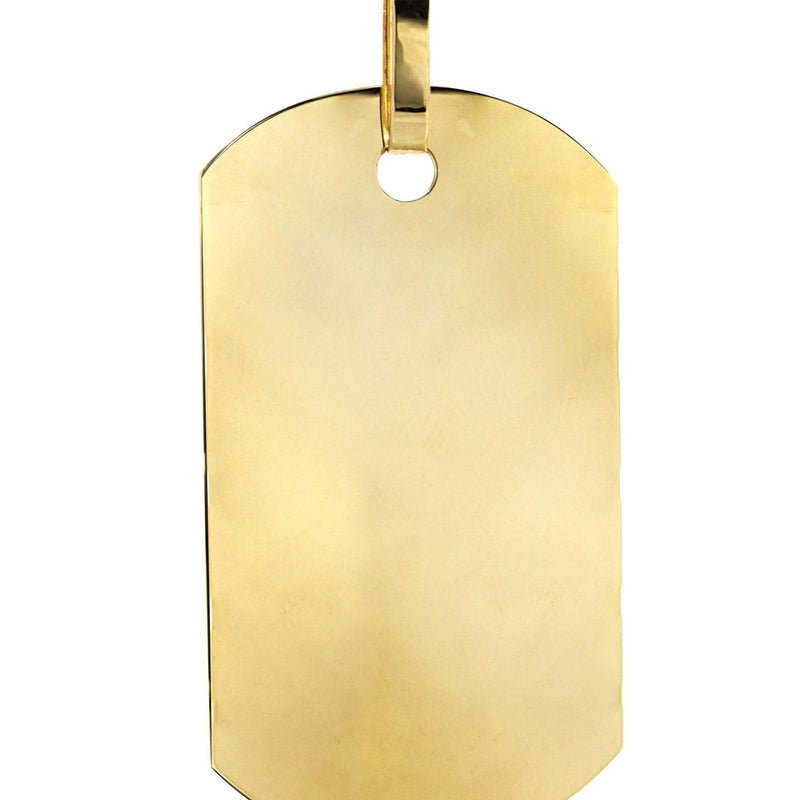 Dogtag   10K Gold Pendant | 20 Grams