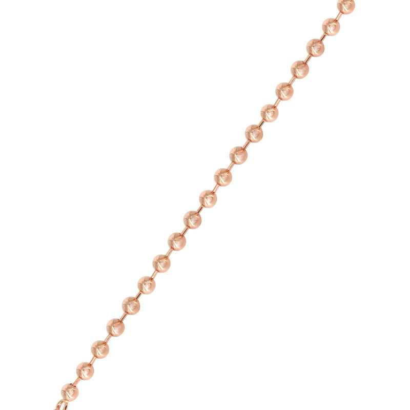 14K Rose Gold Bracelet Dog Tag