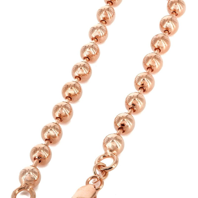 14K Rose Gold Bracelet Dog Tag