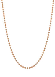 Womens 14K Rose Gold Chain - Dog Tag Chain