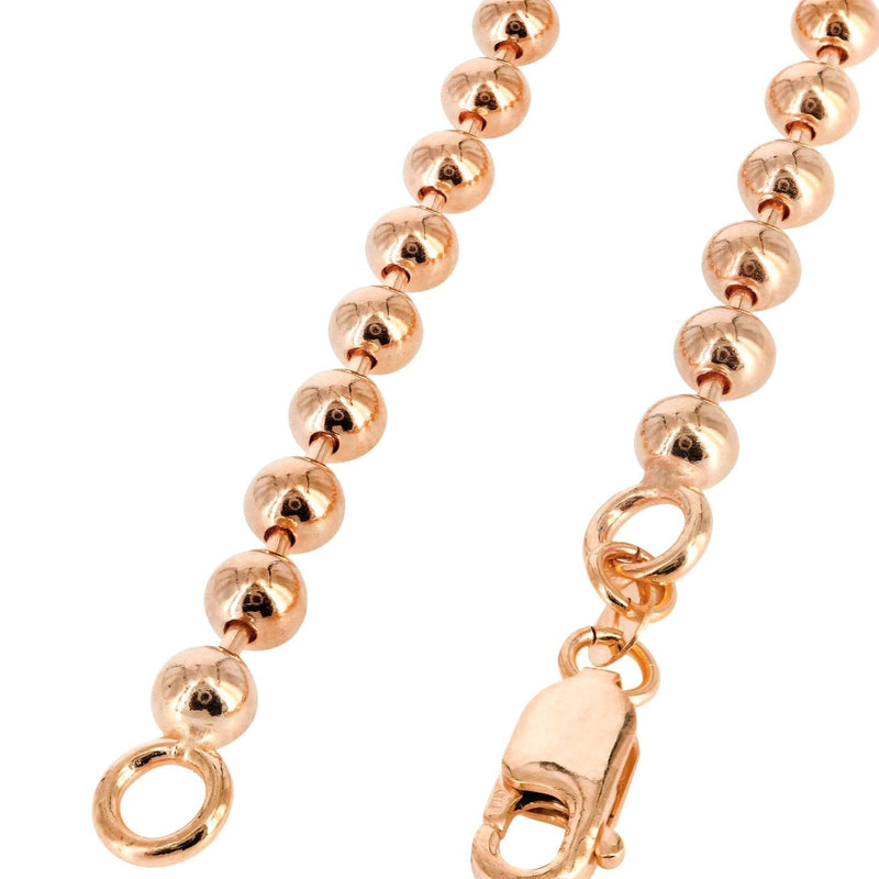 Womens 14K Rose Gold Chain - Dog Tag Chain