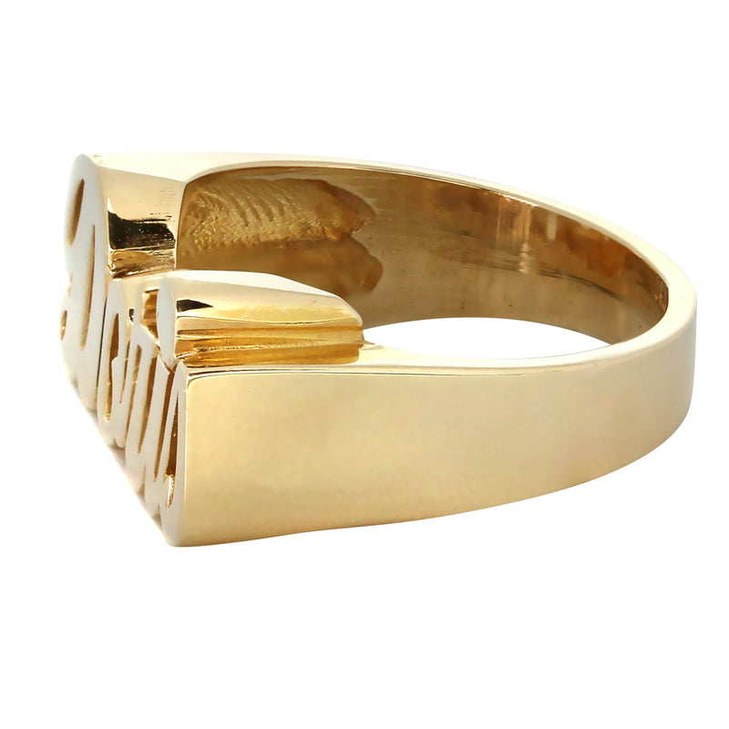 14K Script Gold Name Ring | Appx. 7 Grams