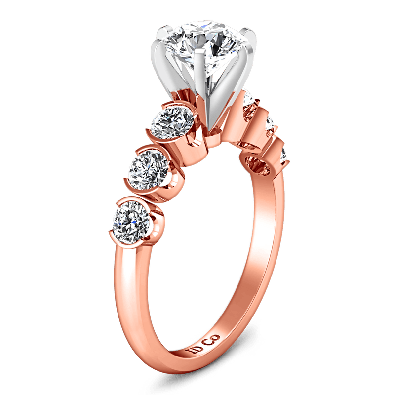 Pave Diamond Engagement Ring Karen 14K Rose Gold