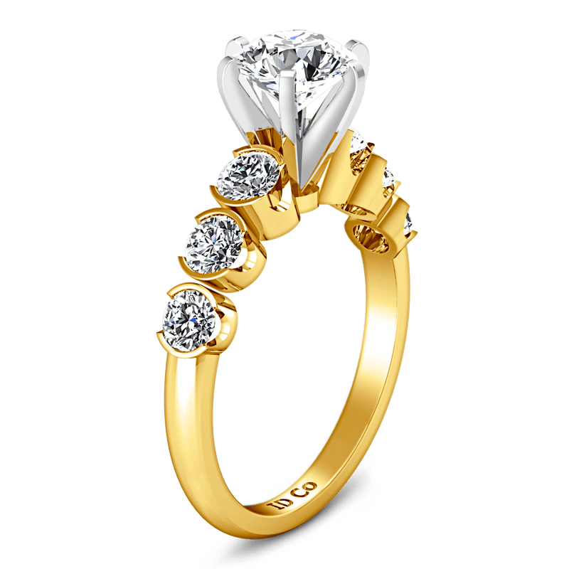 Pave Diamond EngagementRing Karen 14K Yellow Gold