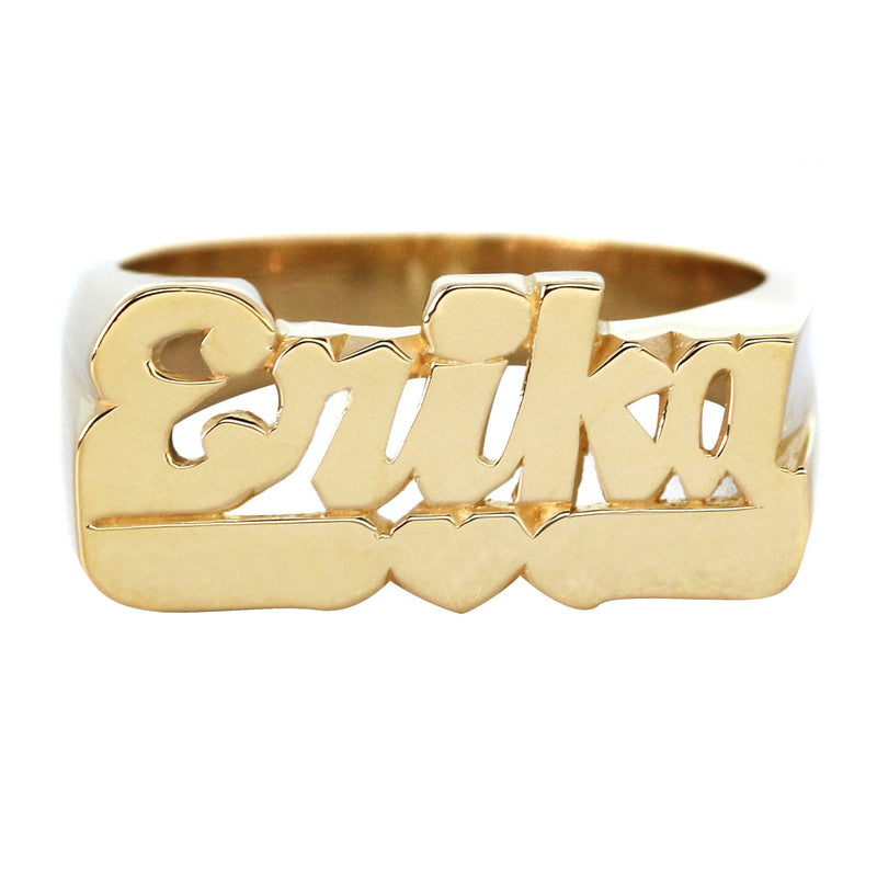 14K Script Gold Name Ring | Appx. 5.6 Grams