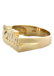 14K Script Gold Name Ring | Appx. 5.6 Grams