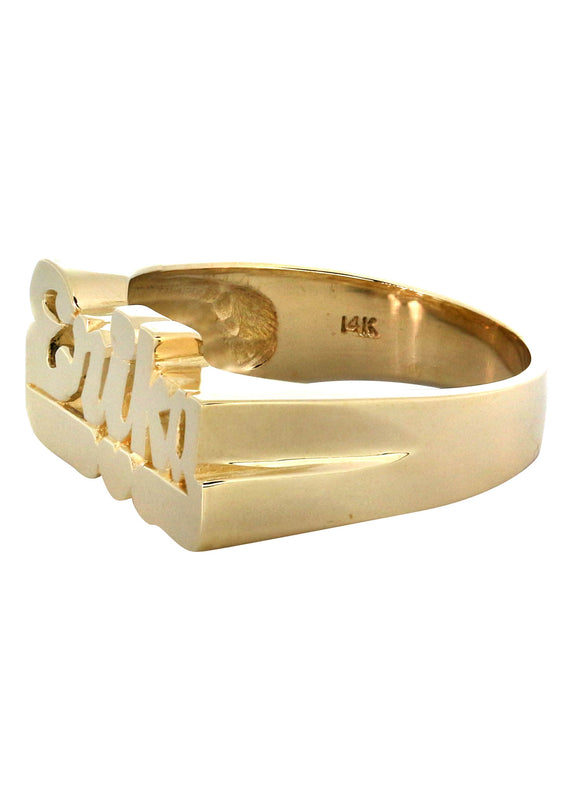 14K Script Gold Name Ring | Appx. 5.6 Grams