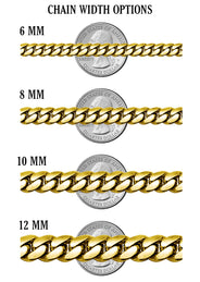 White Gold Plated Cuban Curb Bracelet