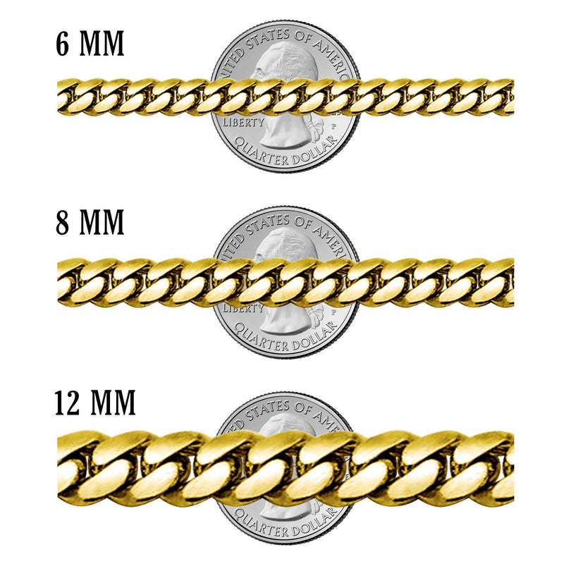 Gold Plated Mens Figaro Chain