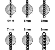 Womens 14K Rose Gold Chain - Solid Miami Cuban Link Chain 14K Rose Gold