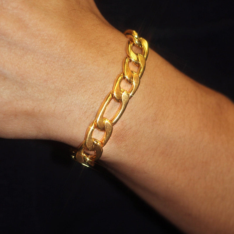 Gold Plated Figaro Bracelet