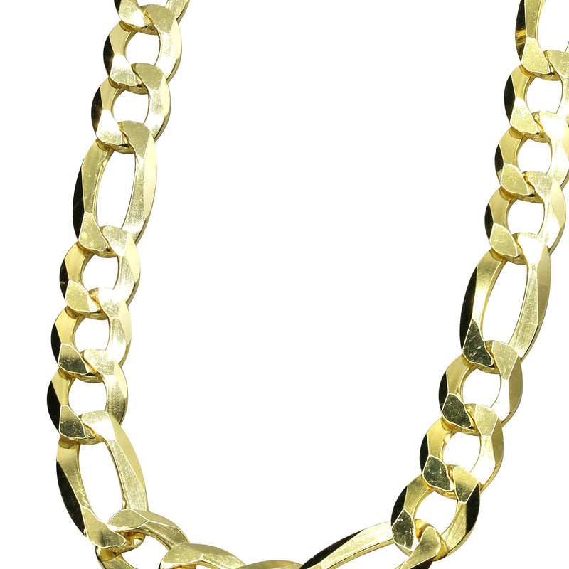 Silver Chain - Mens Gold Chain / Figaro Chain