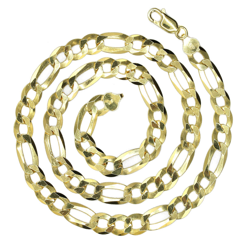 Silver Chain - Mens Gold Chain / Figaro Chain