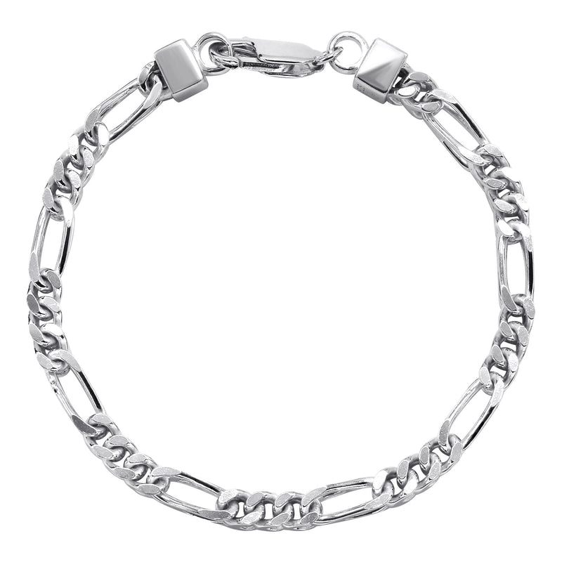 Silver Figaro Franco Bracelet