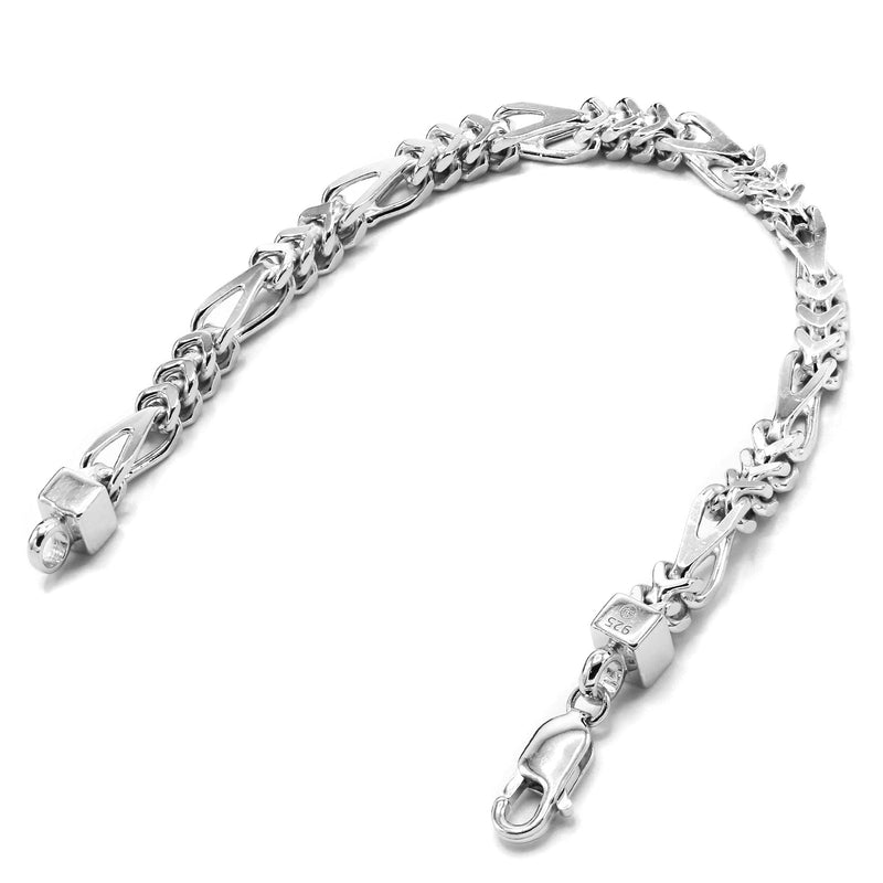 Silver Figaro Franco Bracelet