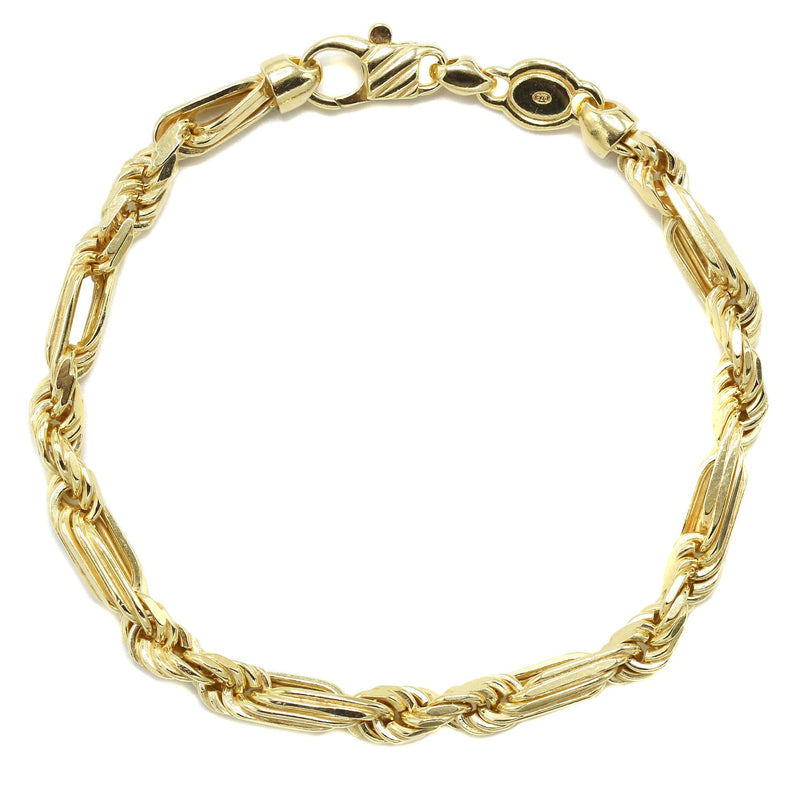 Silver Gold Figarope Bracelet