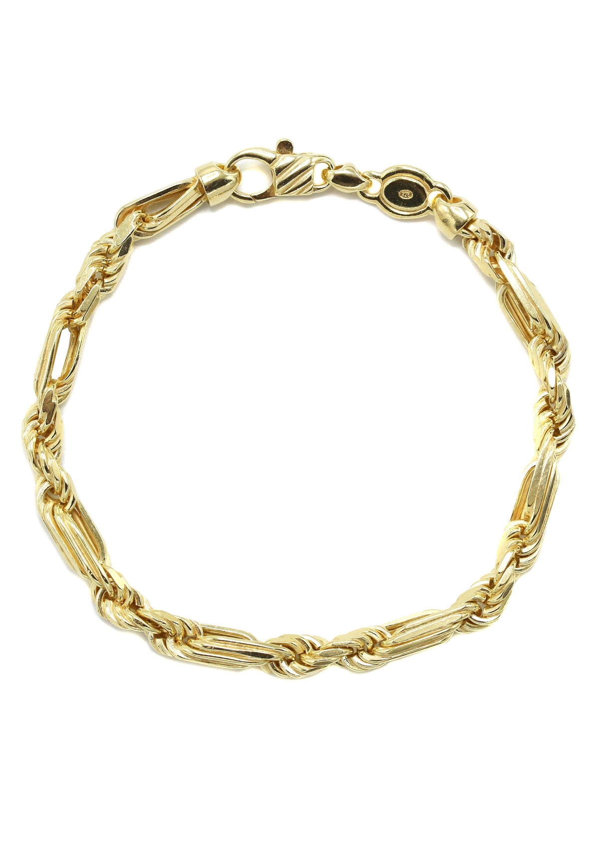 Silver Gold Figarope Bracelet