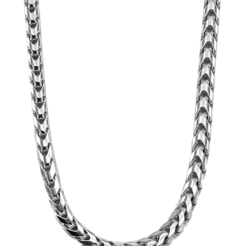 Silver Chain - Mens White Chain / Franco Chain
