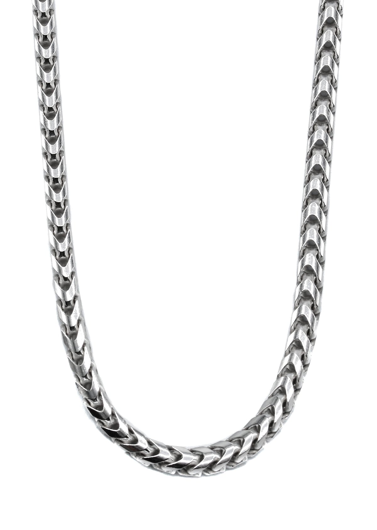 Silver Chain - Mens White Chain / Franco Chain