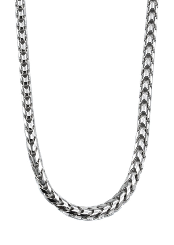 Silver Chain - Mens White Chain / Franco Chain