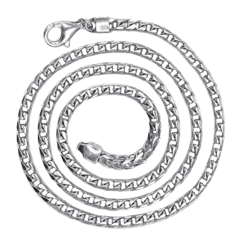 Silver Chain - Mens White Chain / Franco Chain