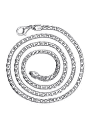Silver Chain - Mens White Chain / Franco Chain