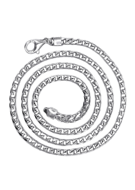 Silver Chain - Mens White Chain / Franco Chain