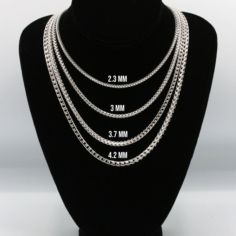 Silver Chain - Mens White Chain / Franco Chain