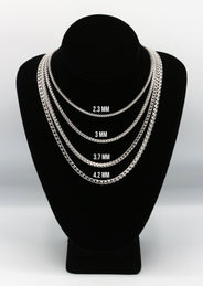 Silver Chain - Mens White Chain / Franco Chain