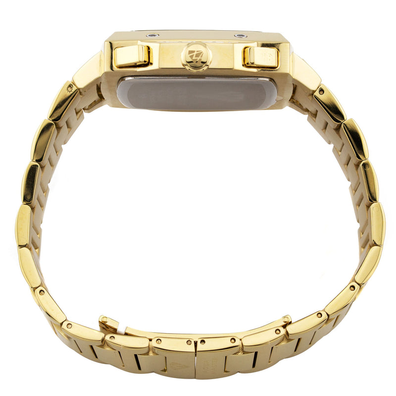 Mens Yellow Gold Tone Diamond Watch | Appx. 0.28 Carats