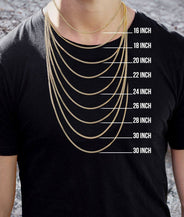 Mens Black Diamond Tennis Chain