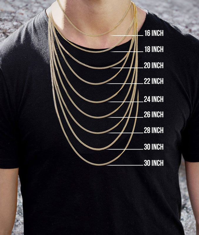 Mens Black Diamond Tennis Chain