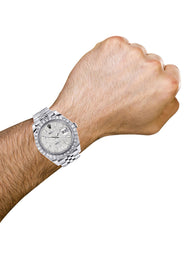 Rolex Datejust 41 Watch | 41 MM | Custom Full Diamond Dial | Jubilee Band