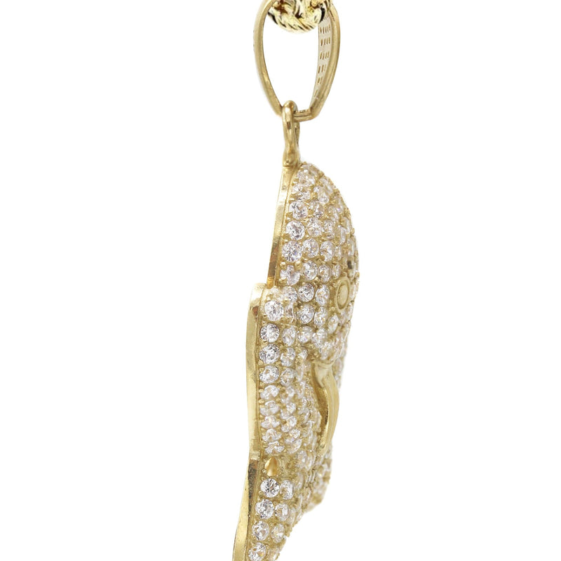 10K Yellow Gold Ghost Emoticon Necklace | Appx. 18.4 Grams