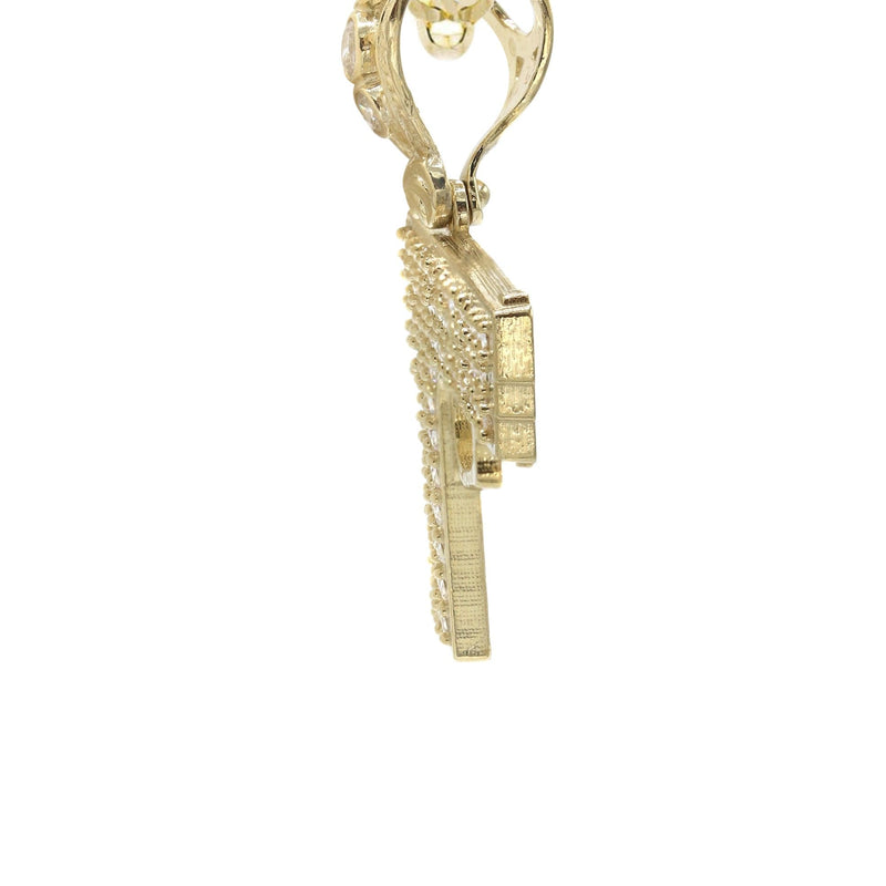 10K Yellow Gold Glock Gun Necklace | Appx. 16.3 Grams