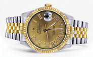 Mens Rolex Datejust Watch | 16233 | 36Mm | Gold Roman Numeral | Jubilee Band