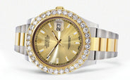 Rolex Datejust II Watch | 41 MM | 18K Yellow Gold & Stainless Steel | Custom Gold Diamond Dial | Oyster Band