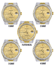 Gold Rolex Datejust Watch 16233 Two Tone for Men | 36Mm | Gold Texture Dial | Jubilee Band