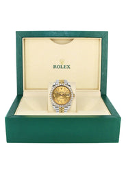 Rolex Datejust 41 Watch | 41 MM | 18K Yellow Gold & Stainless Steel | Custom Gold Arabic Dial | Jubilee Band