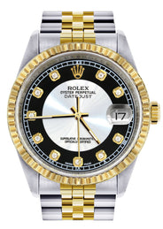 Mens Rolex Datejust Watch 16233 Two Tone | 36Mm | Tuxedo Dial | Jubilee Band
