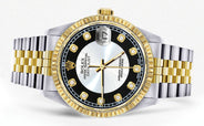 Mens Rolex Datejust Watch 16233 Two Tone | 36Mm | Tuxedo Dial | Jubilee Band